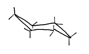 如何画一个环己烷椅子闪电太薄
