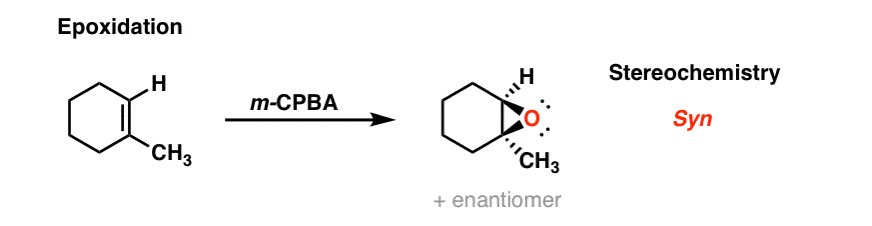 烯烃的环氧化反应等peroxyacid mcpba给环氧syn立体化学