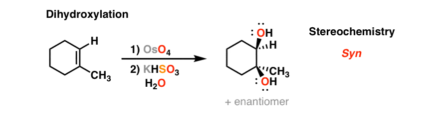 烯烃的dihydroxylation oso4 syn二醇