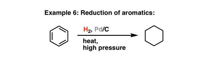 palladium-on-carbon-with-h2-reduction-of-aromatic-rings