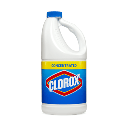 为消除颜色的照片chlorox漂白剂