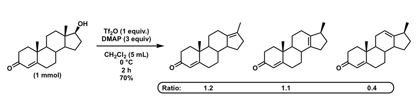 类固醇系统消除triflate 1 2烷基转移卡根