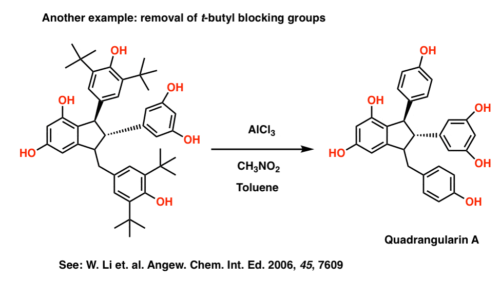 删除t buytyl阻塞组quadrangularin合成的