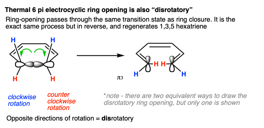 10-thermal 6πelectrocyclic开环是对旋