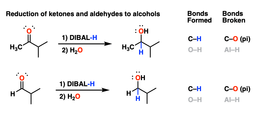 还原酮alcohos和醛与dibal醇